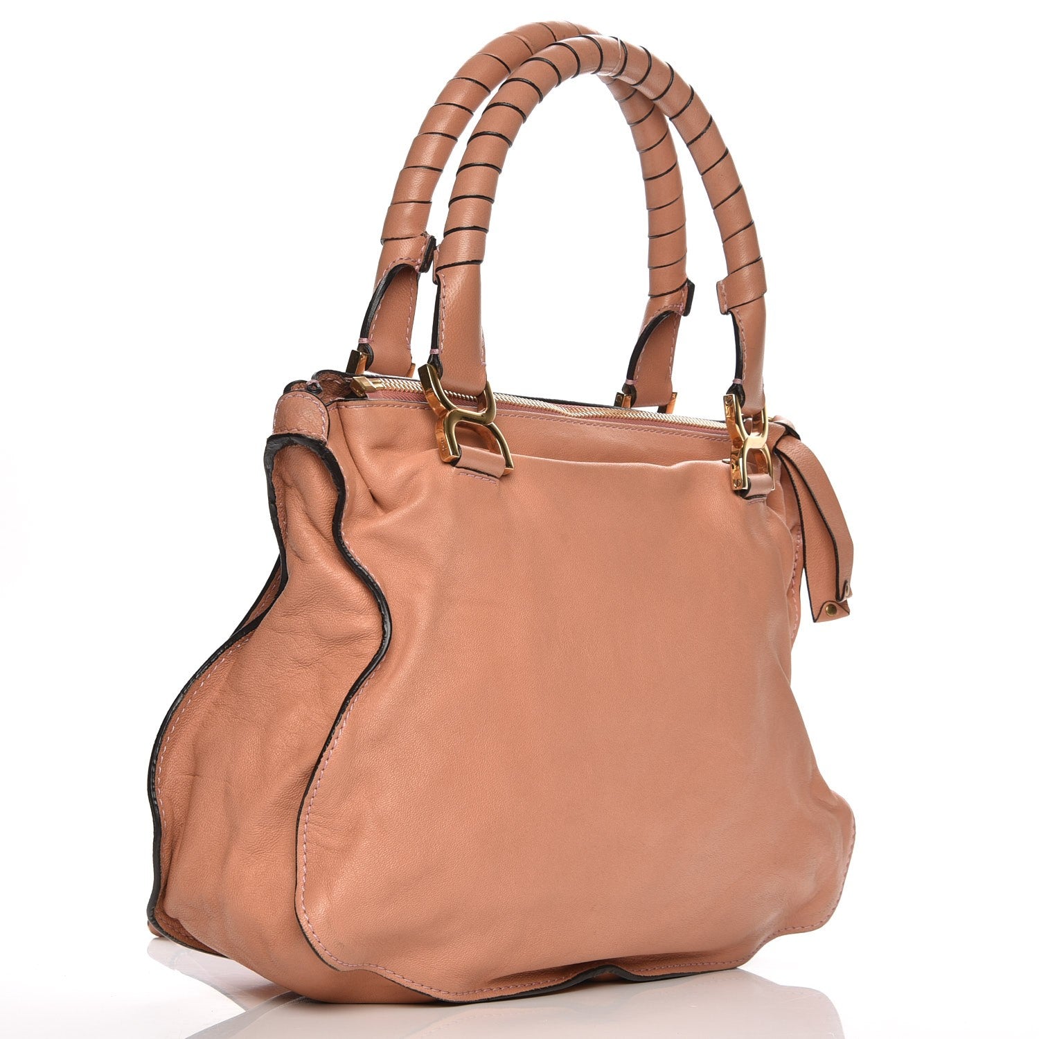 Chloe Calfskin Large Marcie Satchel Pink 3 of 14