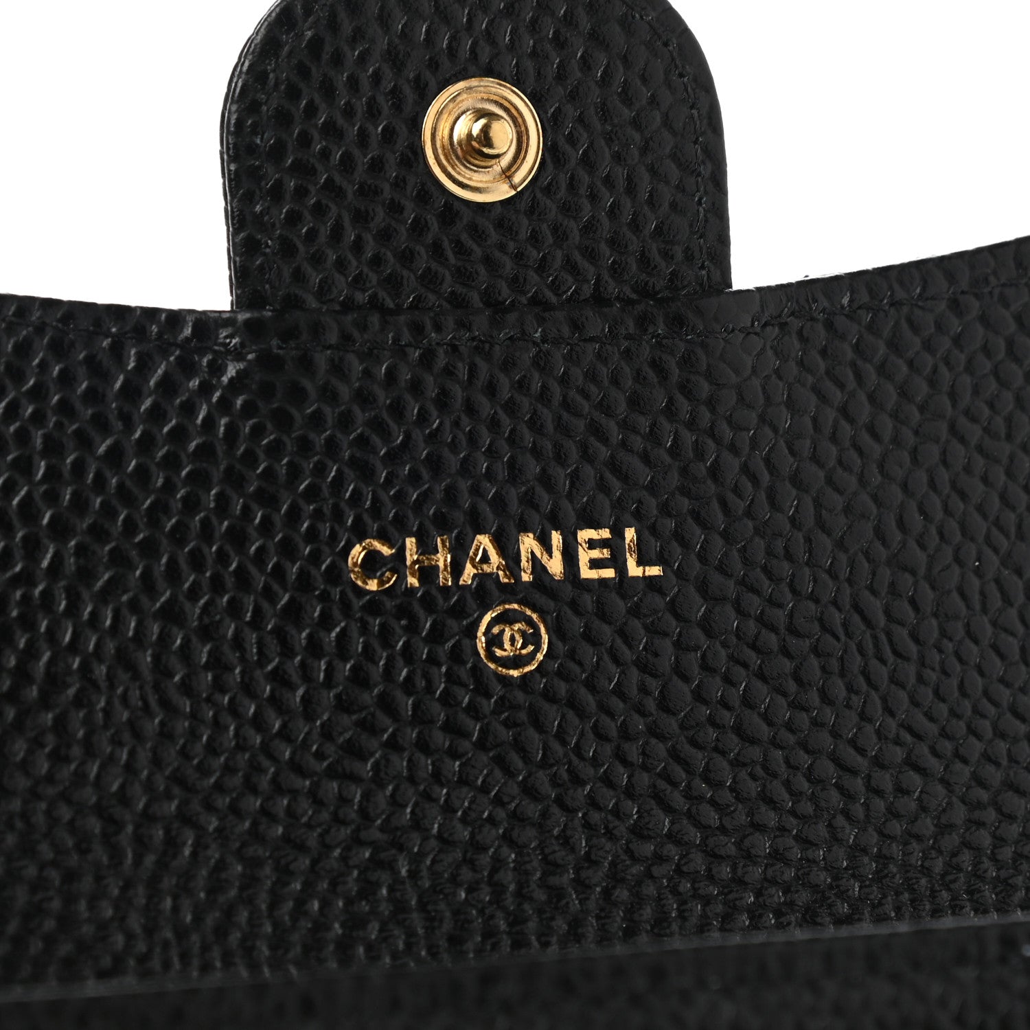 Chanel Caviar Quilted Flap Card Holder Wallet Black 6 of 9