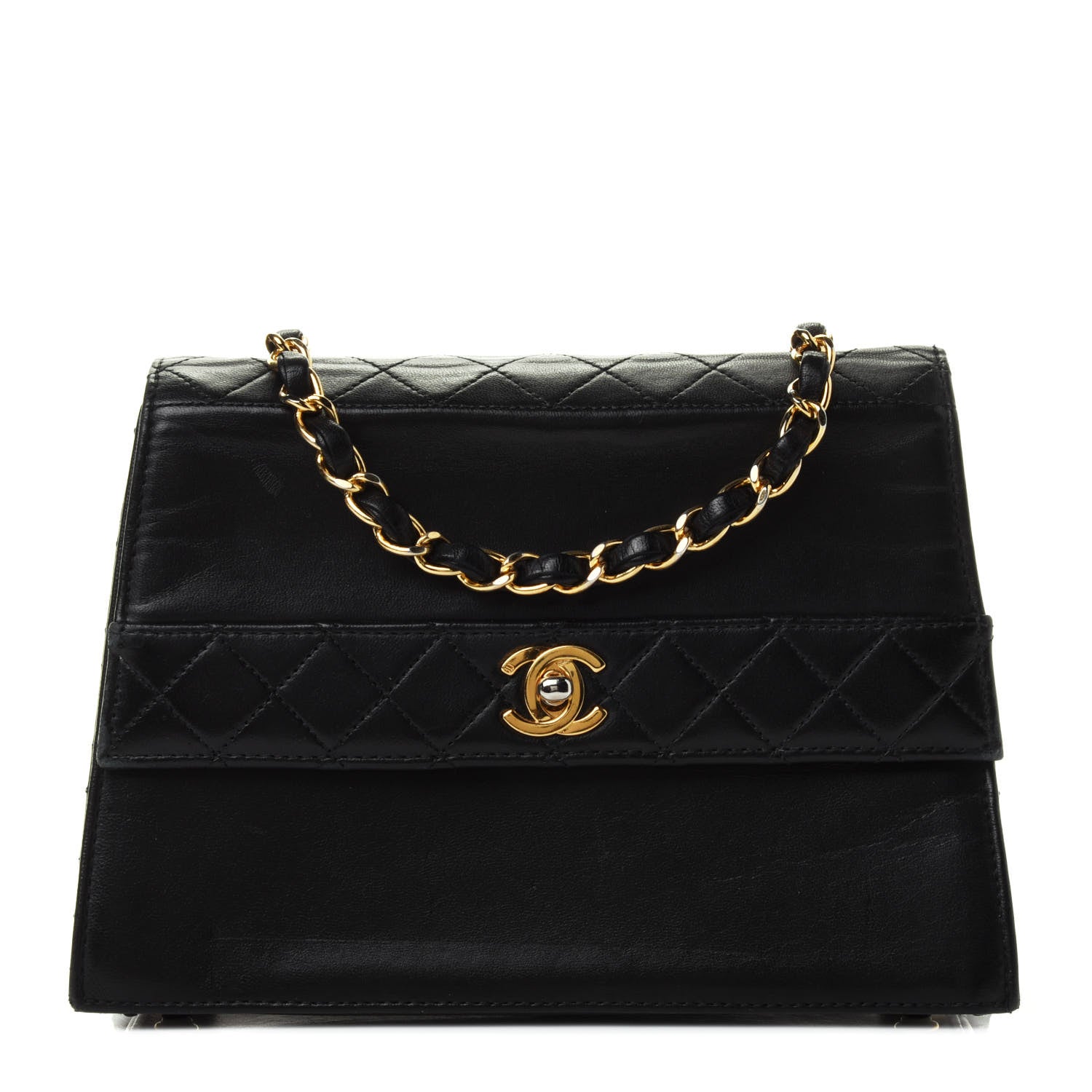 Chanel Lambskin Quilted Small Single Flap Black 1 of 4