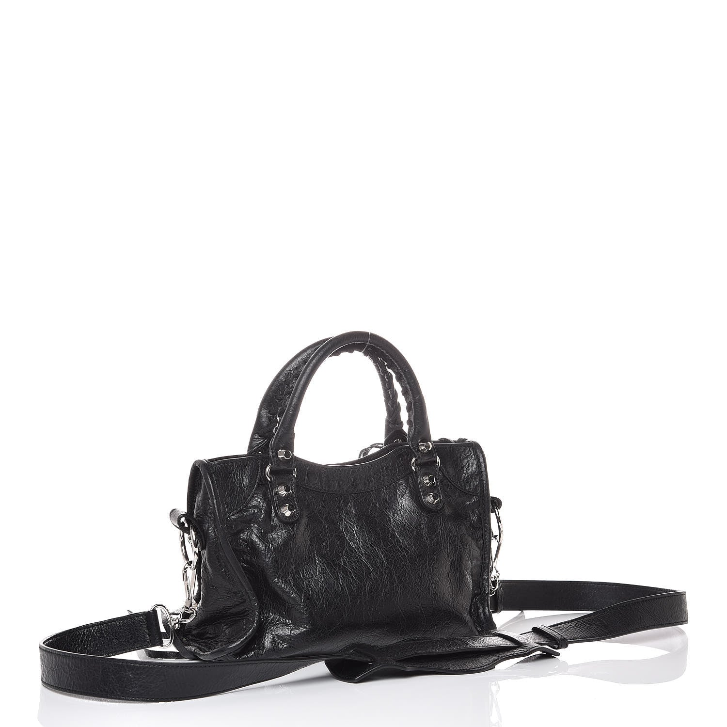 Balenciaga Agneau Classic Silver Hardware Mini City Black 3 of 10