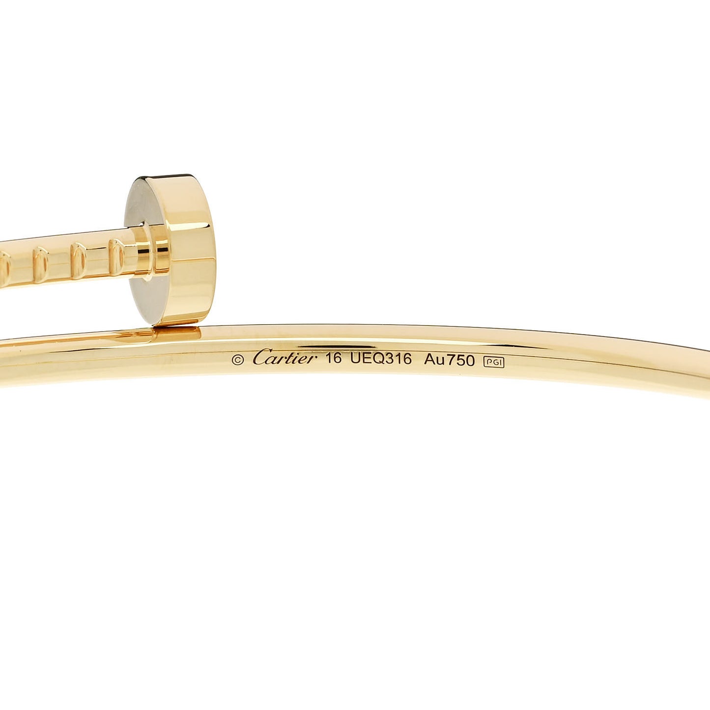 18K Yellow Gold Small Juste Un Clou Bracelet 16