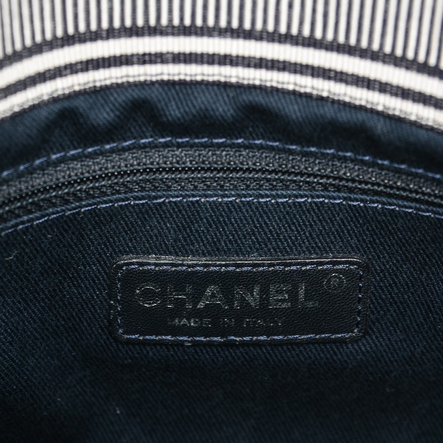 Denim Large Shopping Tote Black