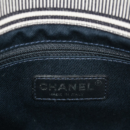 Chanel Denim Large Shopping Tote Black 6 of 7