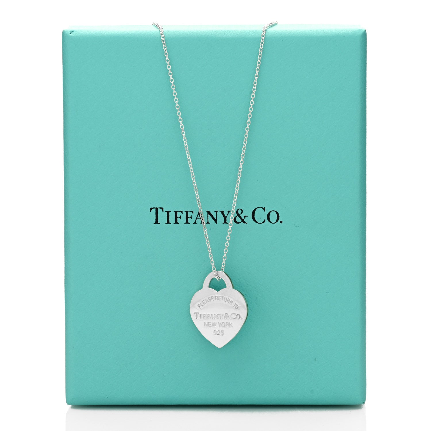 Tiffany Sterling Silver Small Return to Tiffany Heart Pendant Necklace 6 of 6