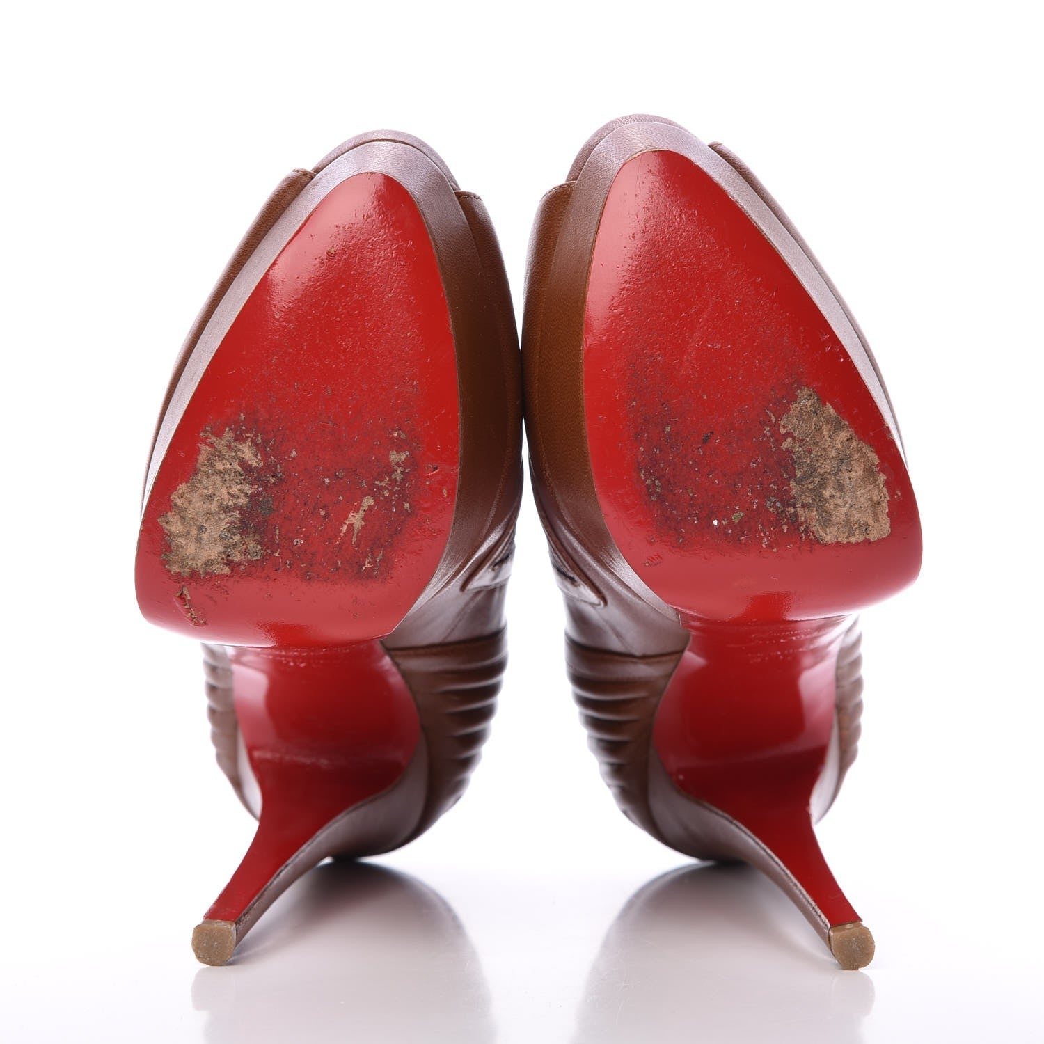 Christian Louboutin Nappa Futura 150 Booties 37.5 Tabacco 7 of 9