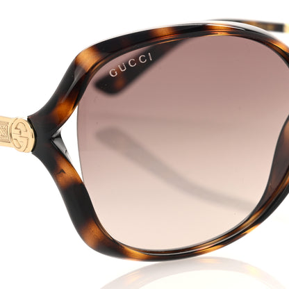 Gucci Acetate Oversized Butterfly Sunglasses GG 0076S Havana 7 of 8