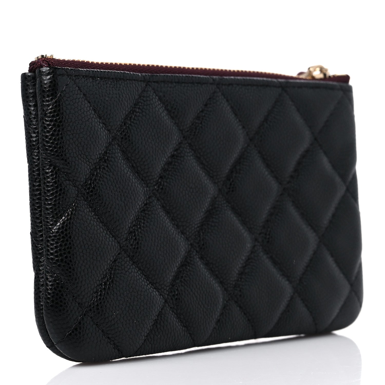Chanel Caviar Quilted Small Cosmetic Case Black 3 of 9