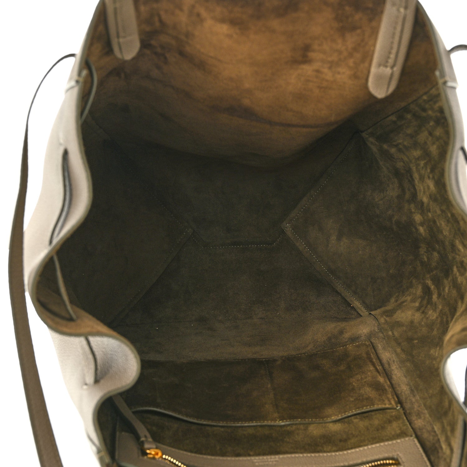 Celine Soft Grained Calfskin Medium Belt Cabas Phantom Taupe 5 of 10