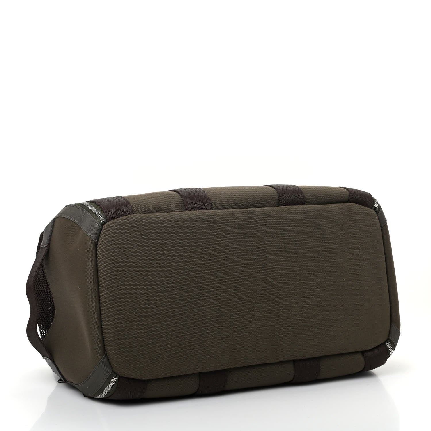 Hermes Fabric Carrying Dog Bag Kaki Feu 3 of 9