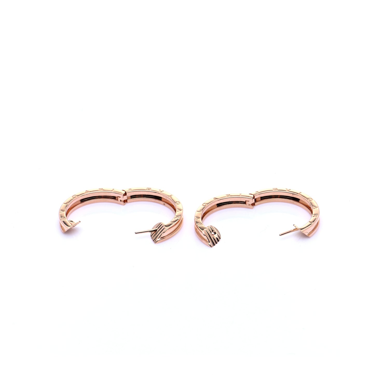18K Rose Gold B.Zero1 Hoop Earrings