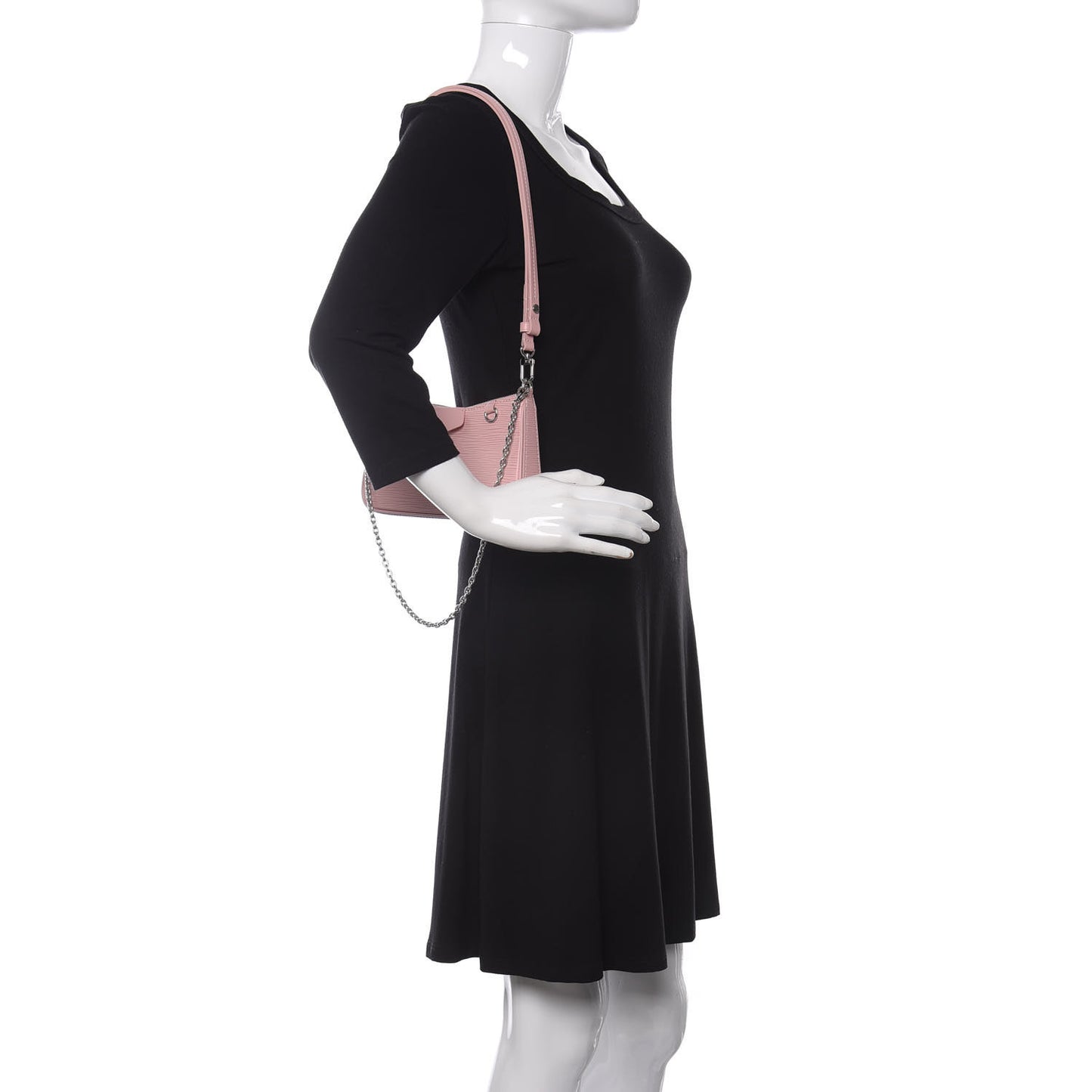 Epi Easy Pouch On Strap Rose Ballerine