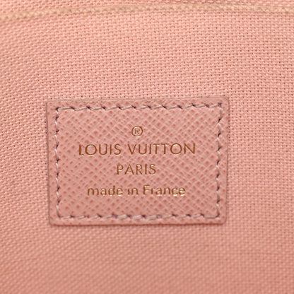 Louis Vuitton Damier Azur Pochette Felicie Chain Wallet Rose Ballerine 6 of 13