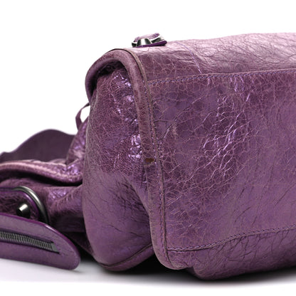 Balenciaga Agneau Classic Hardware City Metallic Purple 10 of 12
