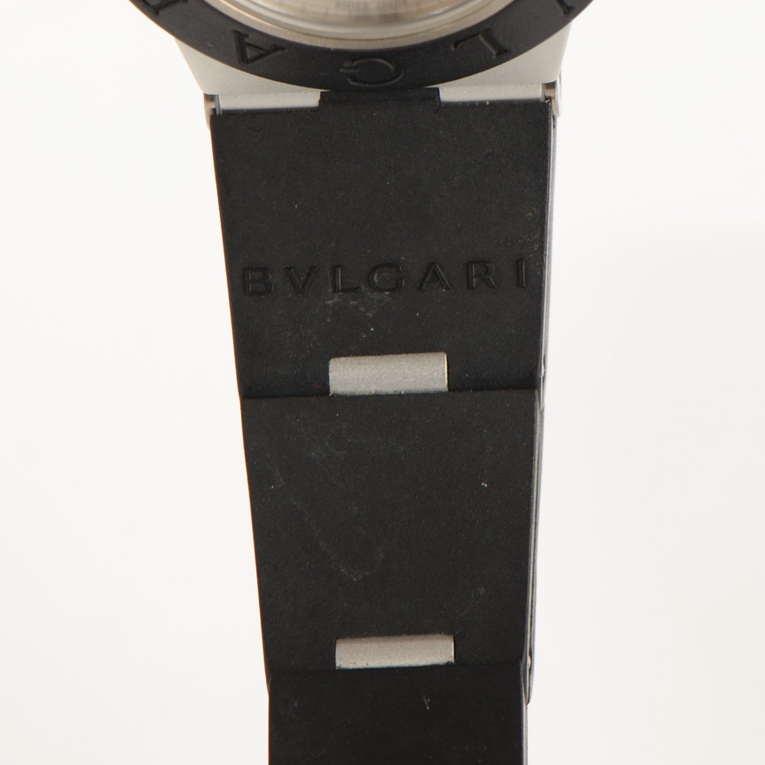 Bulgari Aluminum Rubber 29mm Diagono Quartz Watch 7 of 7