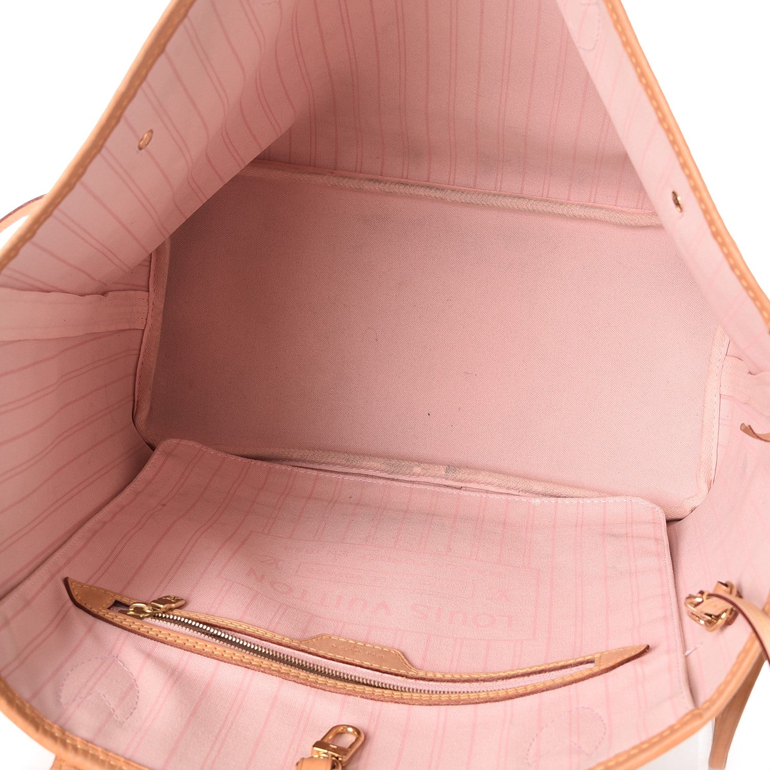 Louis Vuitton Damier Azur Neo Neverfull MM Rose Ballerine 5 of 10