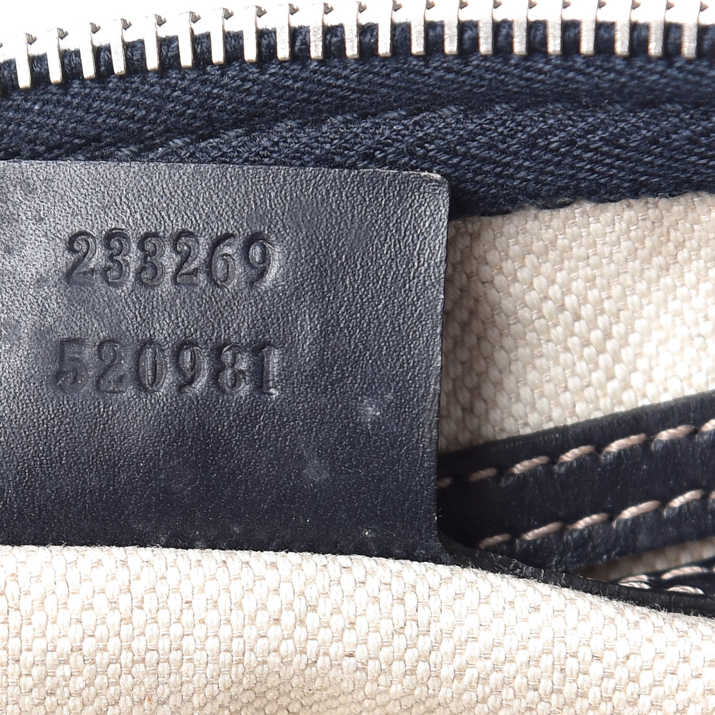 GG Plus Monogram Belt Bag Navy