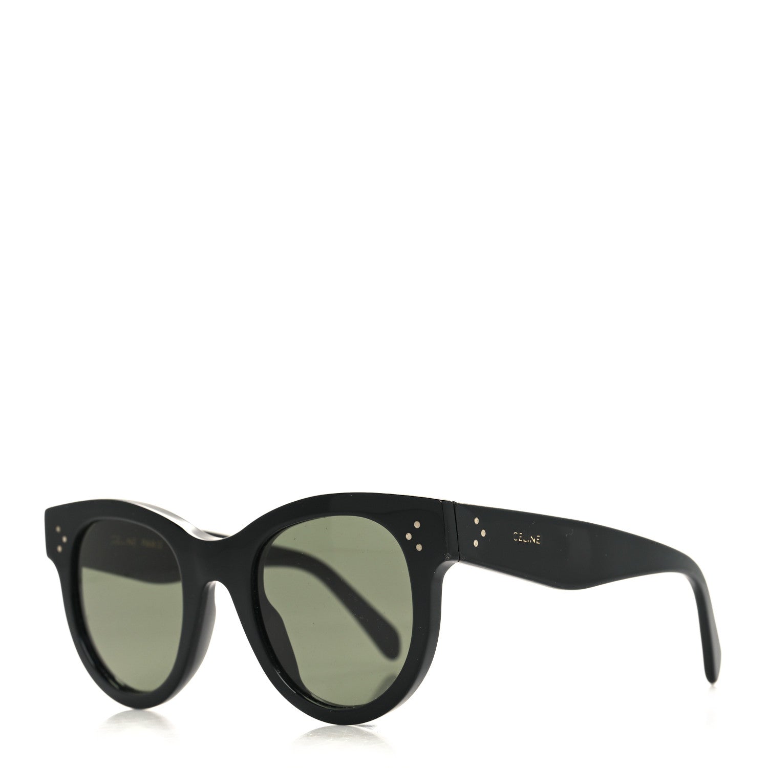 Celine Acetate Studded Mineral Round Sunglasses CL40031N Black 1 of 9