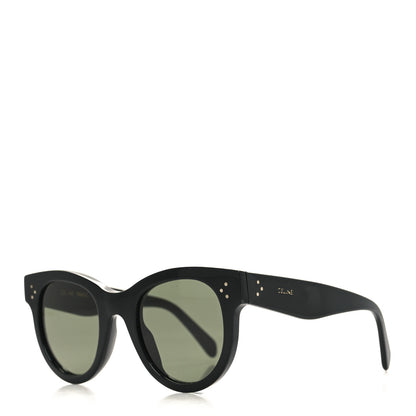 Celine Acetate Studded Mineral Round Sunglasses CL40031N Black 1 of 9