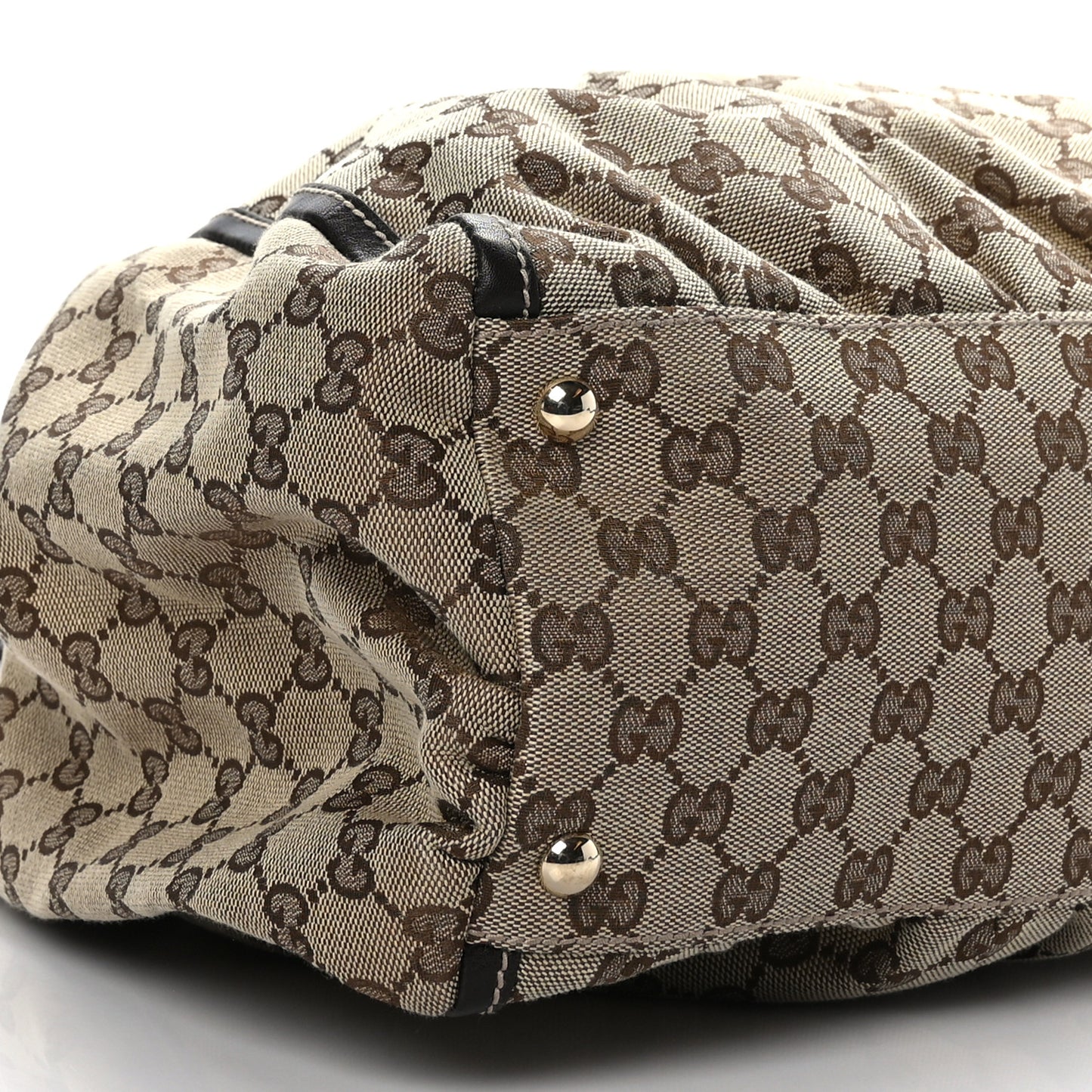 Monogram Large D Gold Hobo Dark Brown