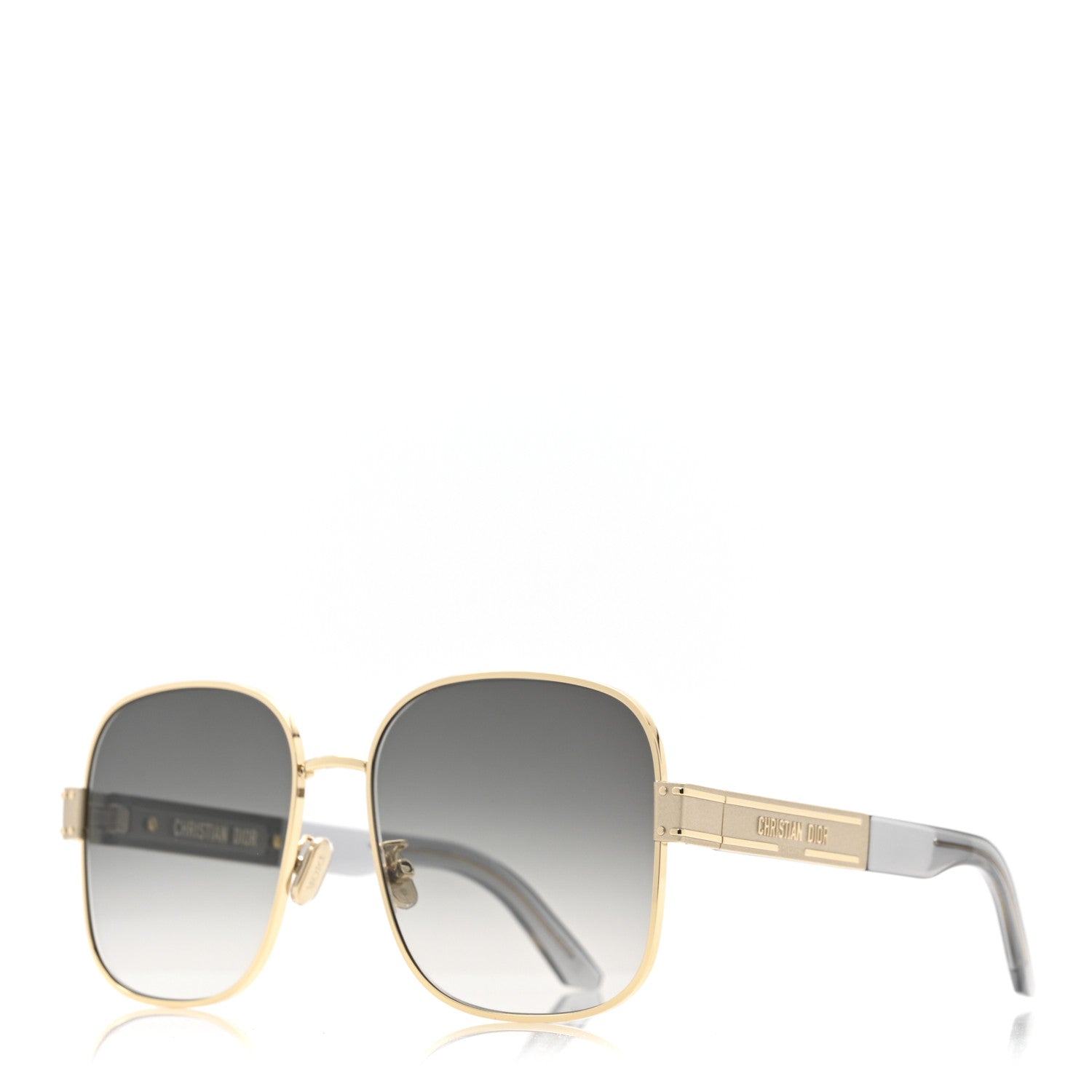 Christian Dior Diorsignature S5U Square Sunglasses Gold 1 of 8