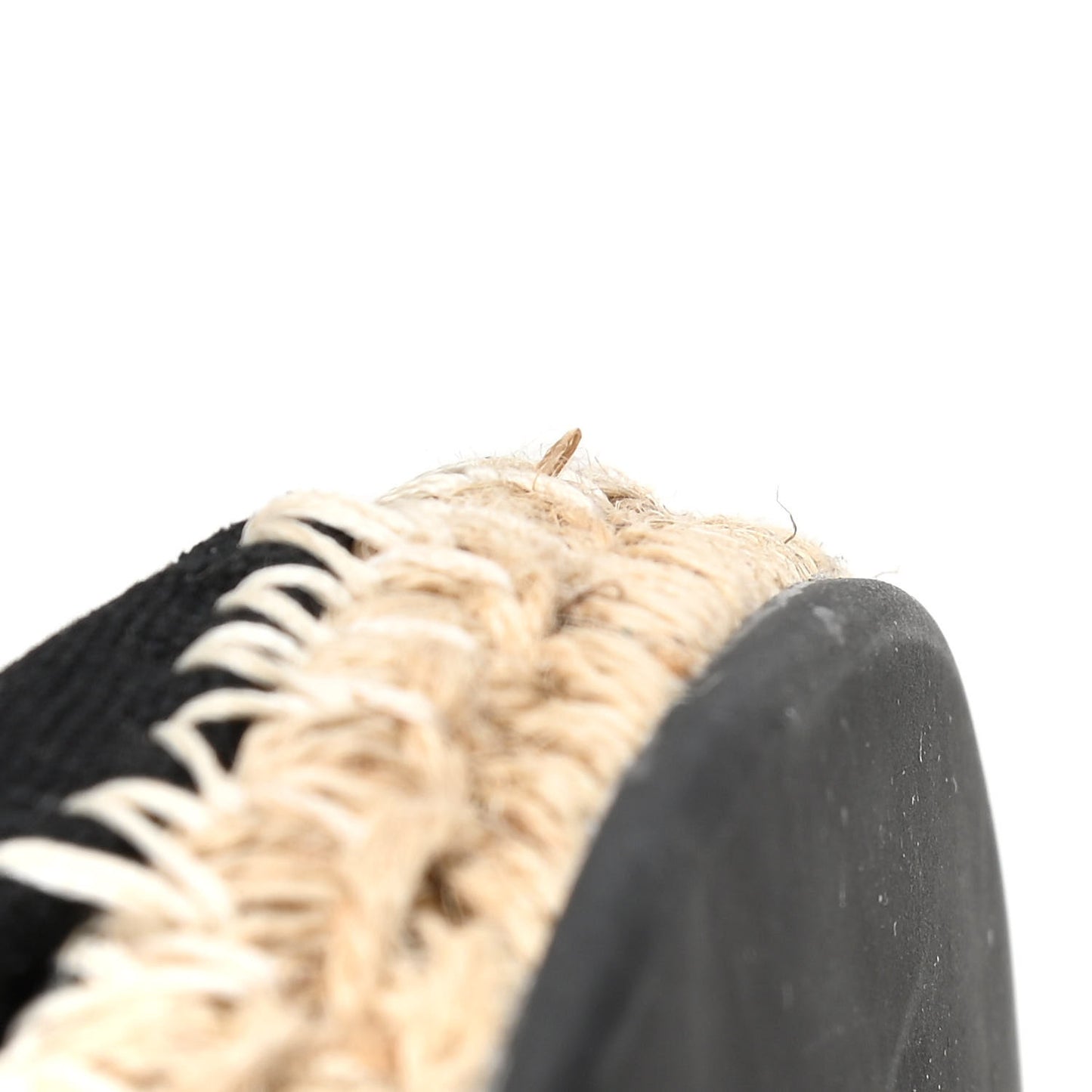 Canvas Butterfly Embroidered Rockstud Ankle Strap Espadrille 15/105mm Wedge Sandals 39 Black