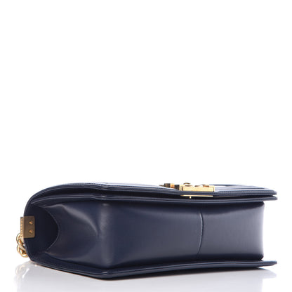 Chanel Lambskin Quilted Medium Boy Flap Dark Navy 4 of 10