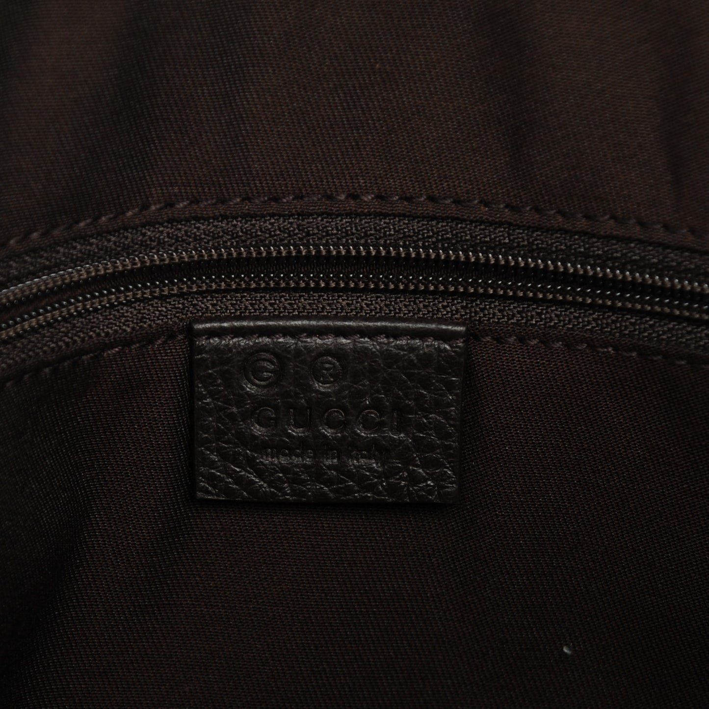 Nylon Monogram Medium Abbey Tote Dark Brown
