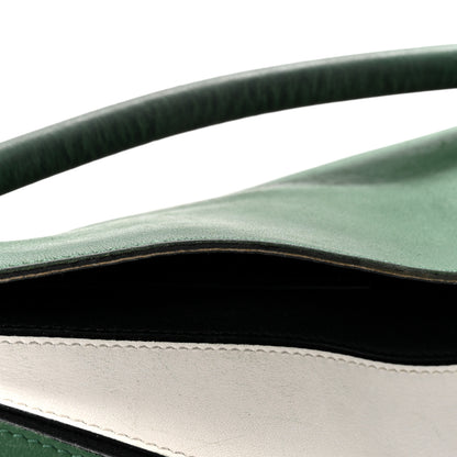 Loewe Calfskin Medium Puzzle Bag Sea Water Green White Black 13 of 16