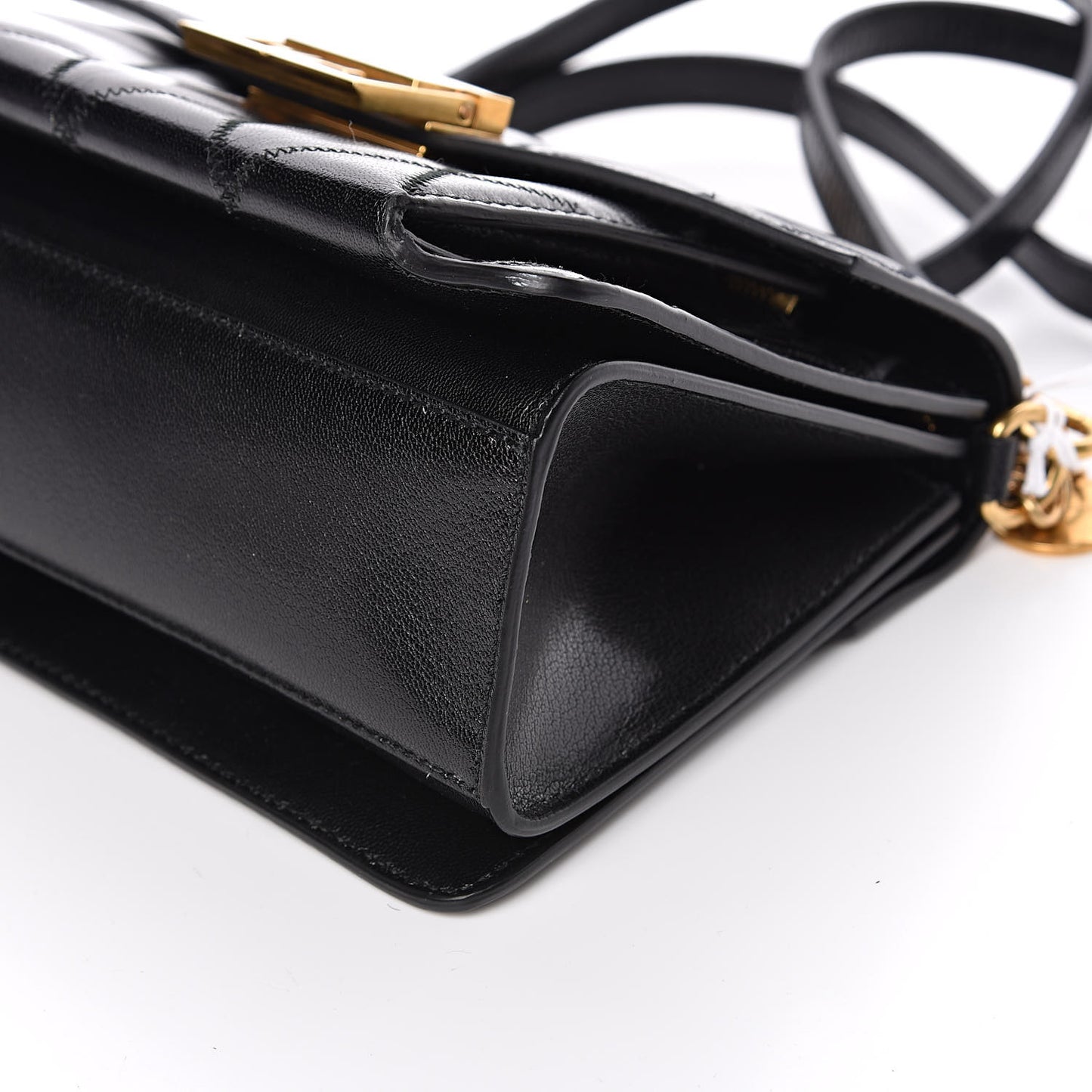 Goatskin Quilted Small GV3 Shoulder Bag Black