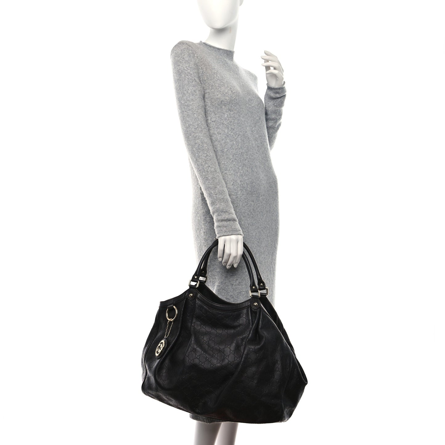 Guccissima Signature Large Sukey Tote Chocolate