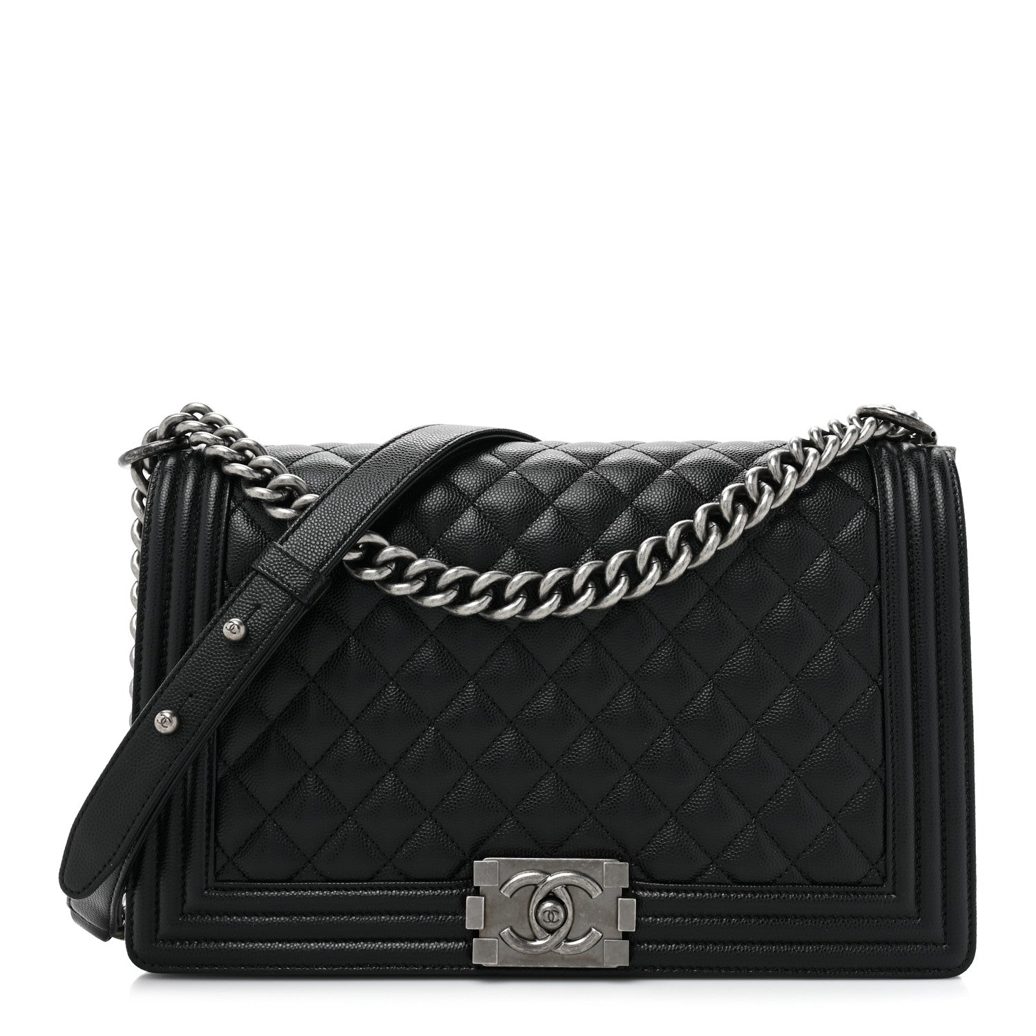Chanel Caviar Quilted New Medium Boy Flap Black 1 of 10