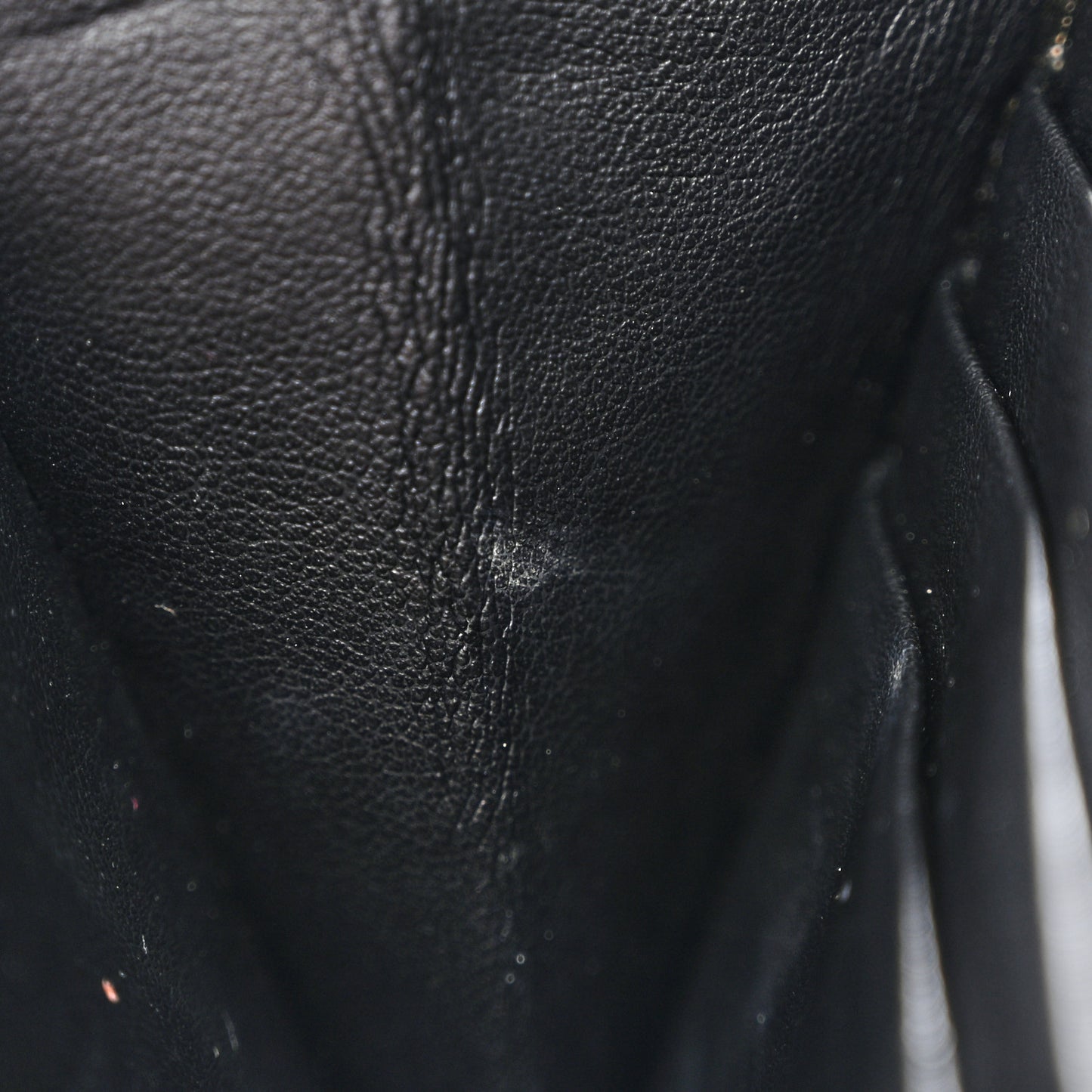 Calfskin Logo Star Embossed Zip Around Wallet Black