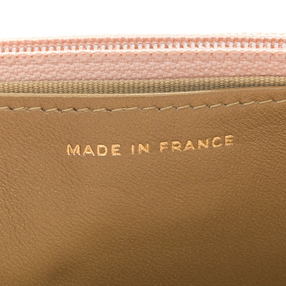 Chanel Lambskin Quilted CC Pearl Crush Wallet on Chain WOC Light Beige 7 of 12
