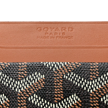 Goyard Goyardine Saint Sulpice Card Holder Black Gold 6 of 7