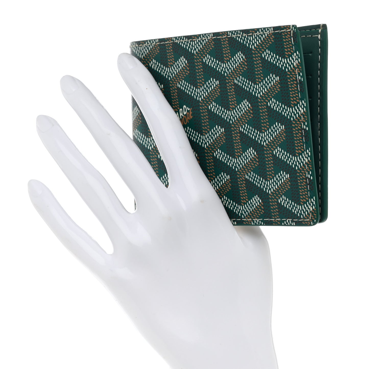 Goyardine Bi-Fold Victoire PM Wallet Green