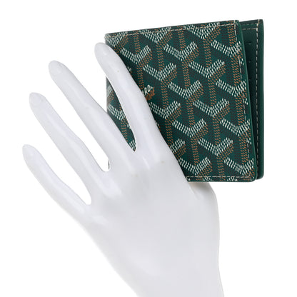 Goyard Goyardine Bi-Fold Victoire PM Wallet Green 2 of 8