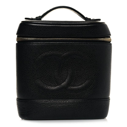 Chanel Caviar Vanity Cosmetic Case Black 1 of 13