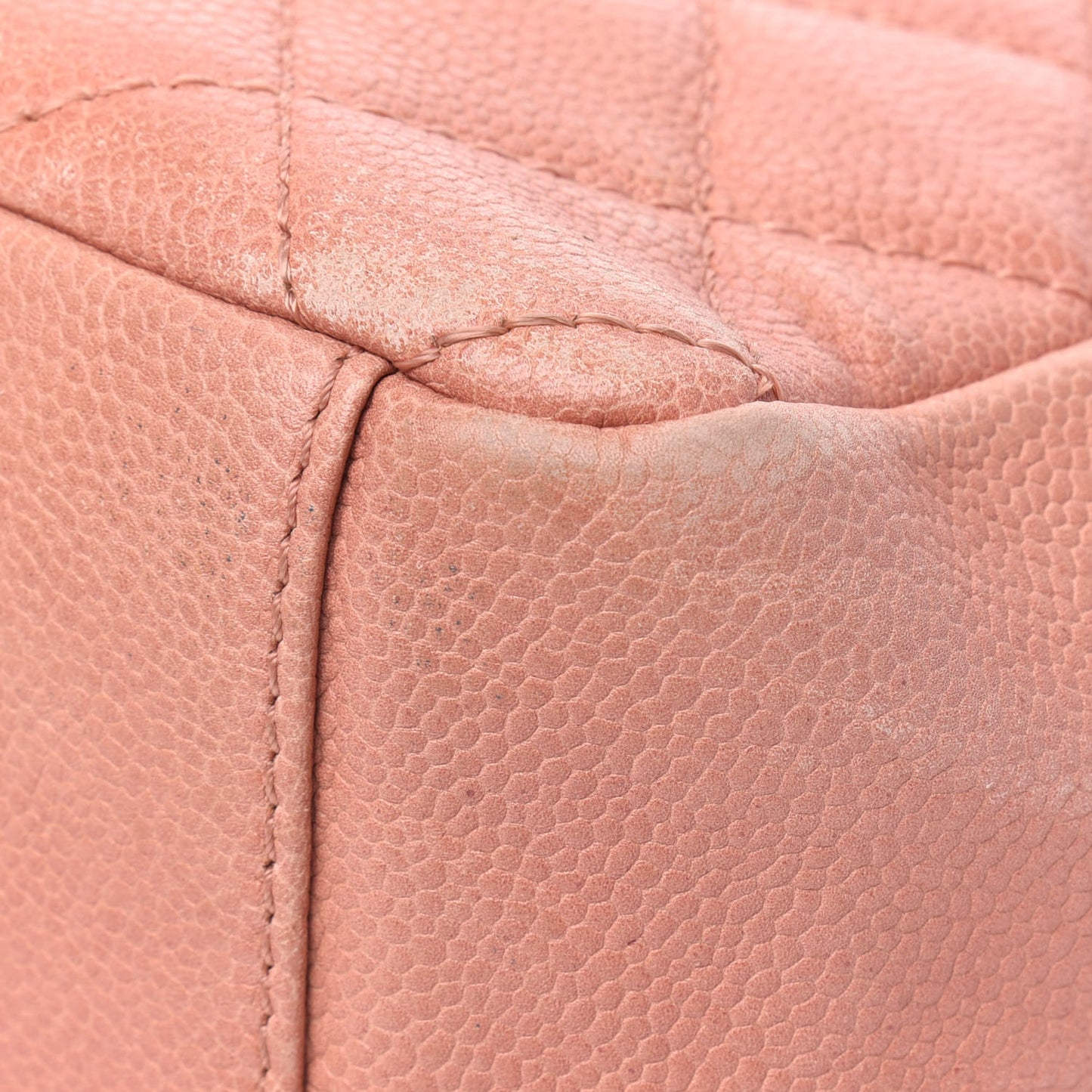 Caviar Quilted Petit Shopping Tote PST Pink