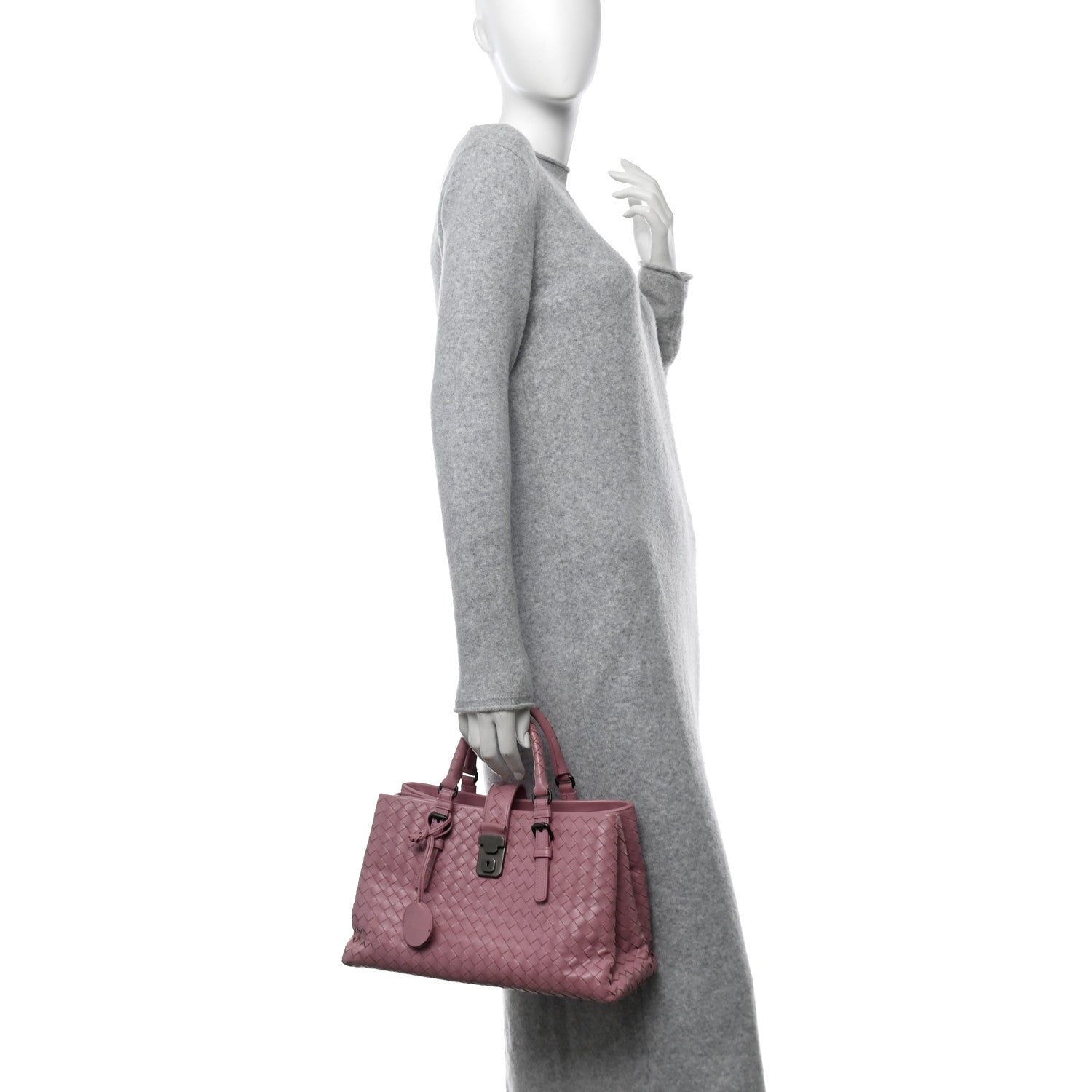 Bottega Veneta Nappa Intrecciato Small Roma Tote Mallow 2 of 11
