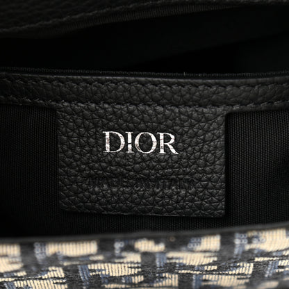 Christian Dior Oblique Jacquard Mini Saddle Backpack Navy Blue 6 of 11