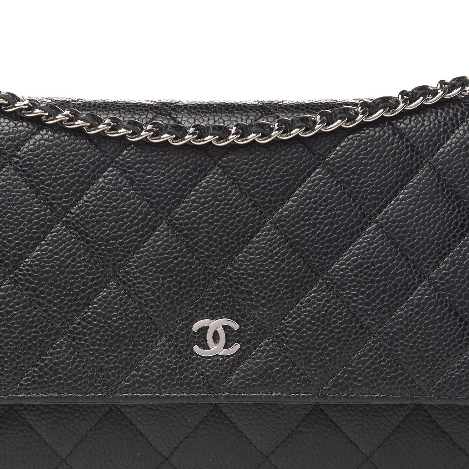 Chanel Caviar Quilted Wallet On Chain WOC Black 11 of 11