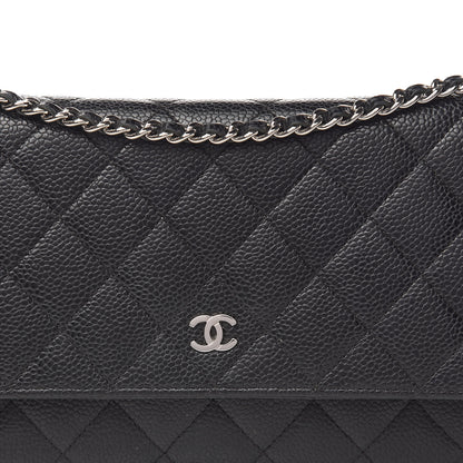 Chanel Caviar Quilted Wallet On Chain WOC Black 11 of 11