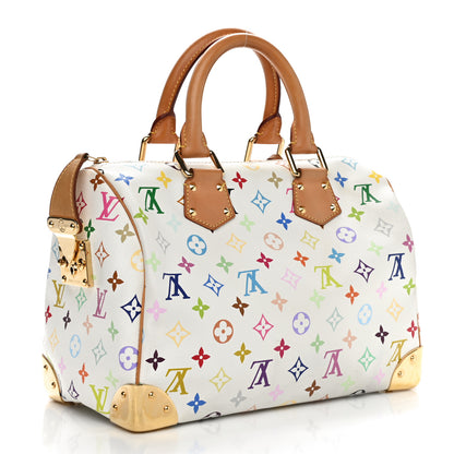 Louis Vuitton Monogram Multicolor Speedy 30 White 2 of 9