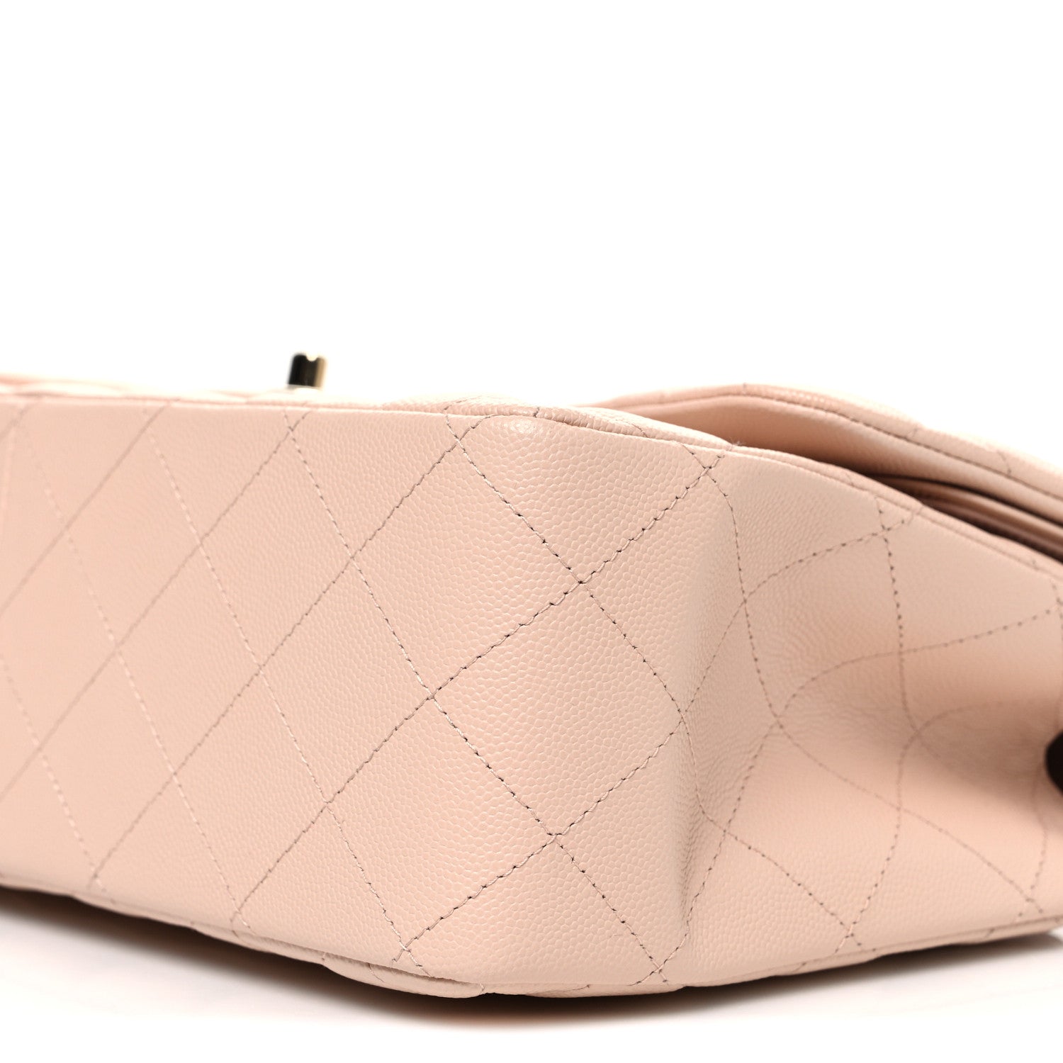 Chanel Caviar Quilted Jumbo Double Flap Light Beige 9 of 10