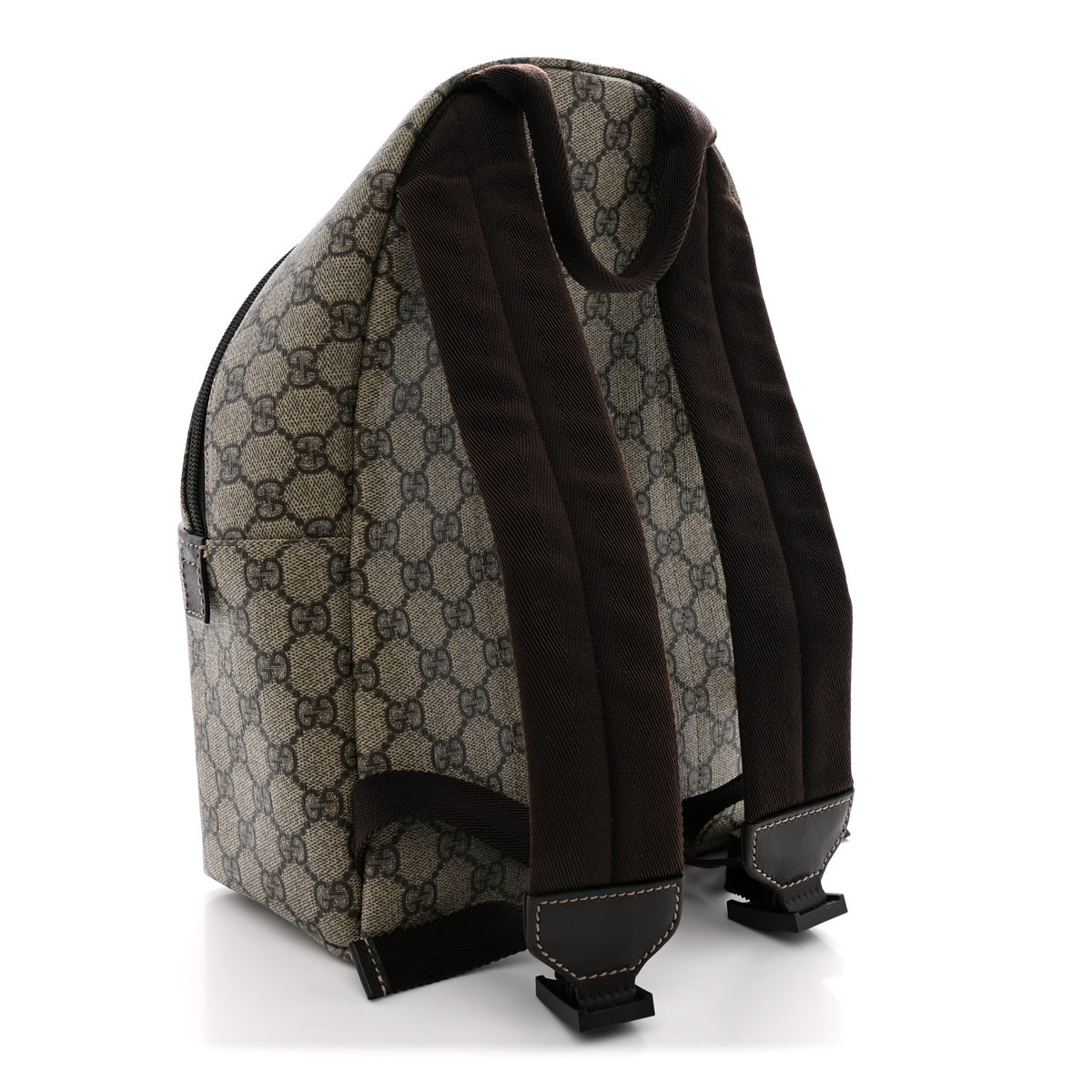 GG Supreme Monogram Margaux Calfskin Childrens Day Backpack Beige Ebony Cocoa Dark Chocolate