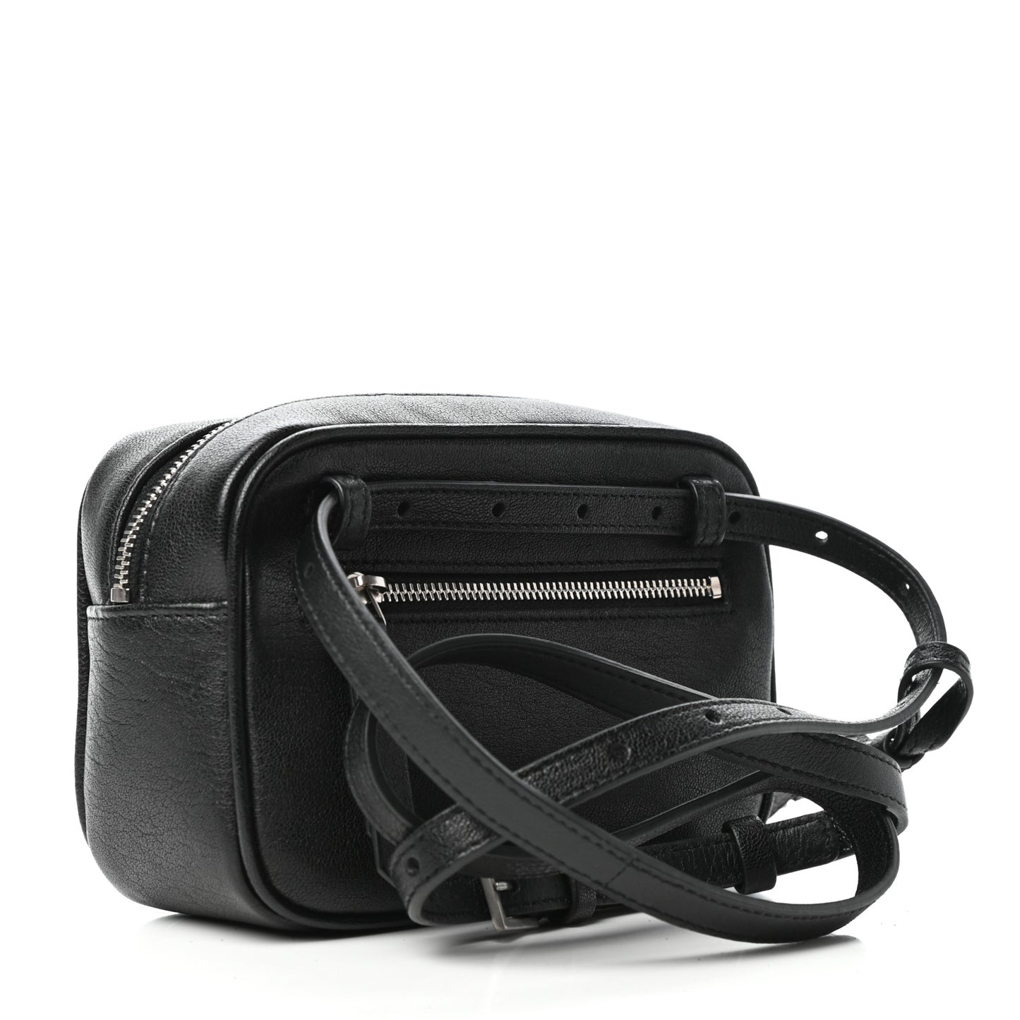 Lambskin Monogram Lou Belt Bag Black