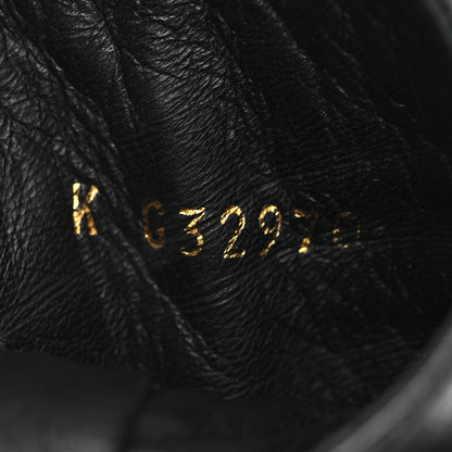 Chanel Lambskin Pearl Short Boots 38.5 Black 10 of 13