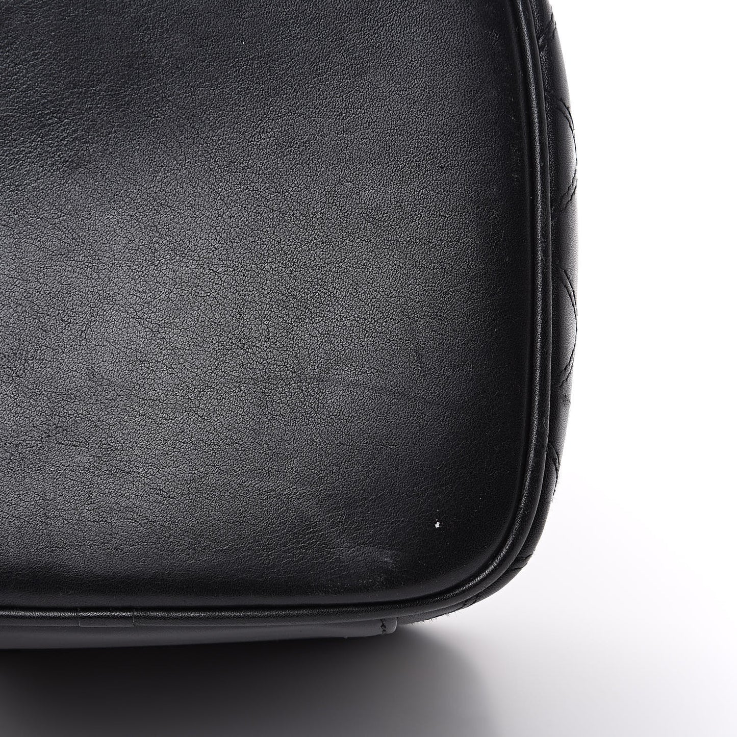 Lambskin Vanity Cosmetic Case Black