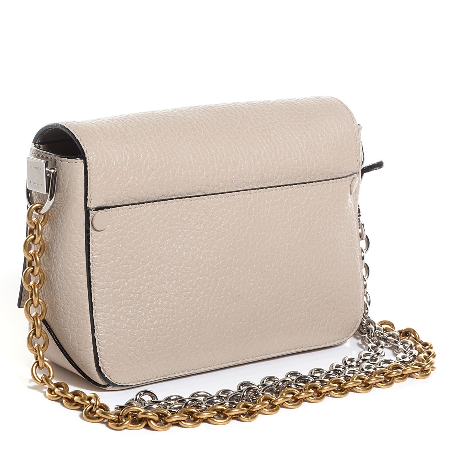 Pebbled Calfskin Extra Small Courier Talc