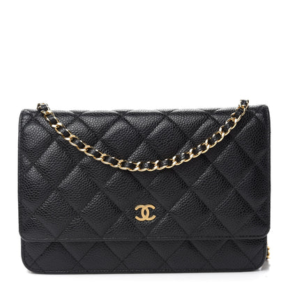 Chanel Caviar Quilted Wallet On Chain WOC Black 1 of 11